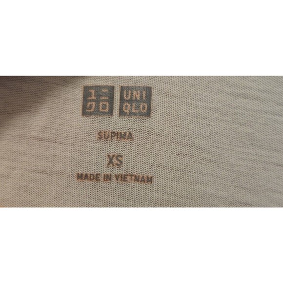 uniqlo WOMEN SUPIMA COTTON T Shirt Size XS Light Blue - Picture 3 of 6